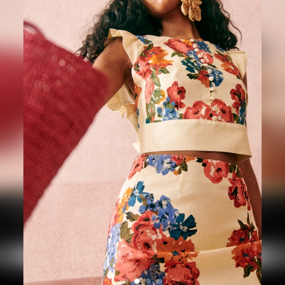 Sezane Maximilia Floral Mini Skirt - Picture 3 of 5